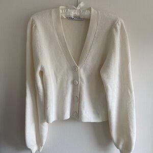 Zara Cozy White Sweater